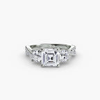 Three-Stone with Pavé Band 2