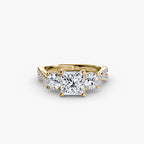 Three-Stone with Pavé Band 2