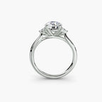 Solitaire with Cluster Shoulders