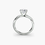 The Emerald Twist Pavé Ring